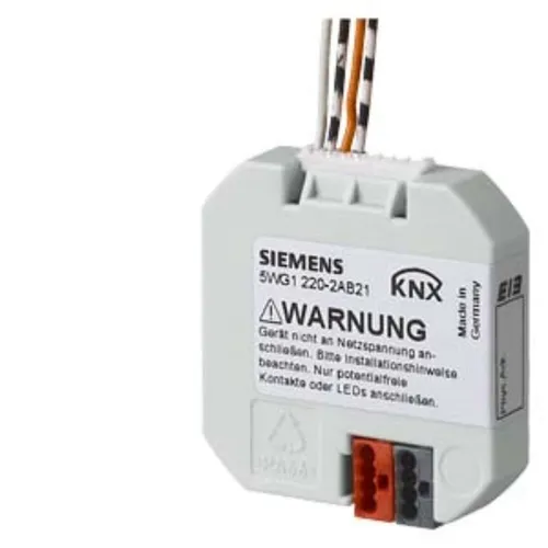 Siemens KNX TASTERSCHNITTSTELLE 2-FACH - BUSSYSTEM KNX, flexible Vernetzung aller Komponenten der Haus- und Gebäudesystemtechnik über den offenen Standard KNX für effiziente Automatisierung.