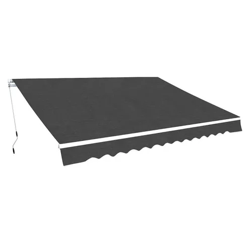 furnicato Gelenkarmmarkise 350 cm Anthrazit