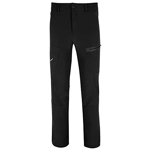 Salewa Herren Hosen M Terminal PNT - Black Out, 50/L - Wanderhosen für alpine Trekkingtouren, wasser- und windabweisend, mit 2-Wege-Stretch für optimale Bewegungsfreiheit und Komfort bei kühleren Bedingungen.