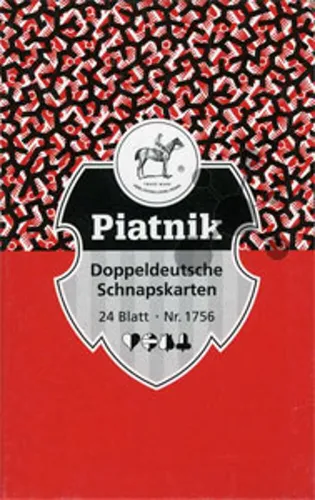 Piatnik Spiel Doppeldeutsche Schnapskarten Blitz rot