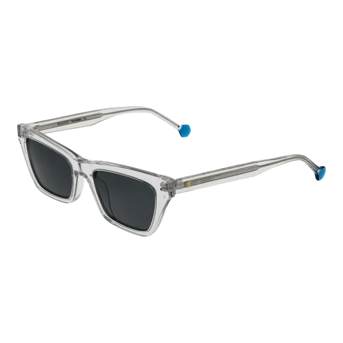 Bulget Sonnenbrille BGY9004 T01P Unisex Weiß – Stilvolle Katzenaugen - Trendige Unisex-Sonnenbrille mit 100% UVA & UVB-Schutz. Ideal für sonnige Tage, mit grauen Kunststoffgläsern und elegantem Vollrand-Rahmen in Weiß. Inklusive Original-Etui.
