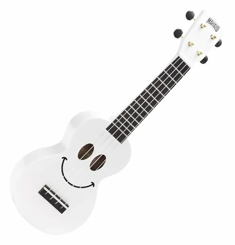 Mahalo U-Smile Serie Sopran-Ukulele Weiß