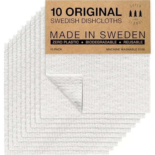 SUPERSCANDI Putzlappen im 10er Pack in weiß von SUPERSCANDI