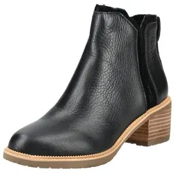 TOMS Damenschuhe - Stiefeletten Hailey 10021305 - Black, Größe:42 EU - Wanderschuhe mit langlebigem Leder-Obermaterial und hohem Rückprallkomfort dank OrthoLite Eco X40-Einlegesohle, ideal für Outdoor-Abenteuer.