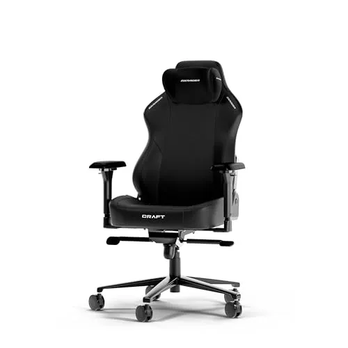 DXRacer CRAFT L Schwarz EPU Leder das Orginal Gaming Stuhl