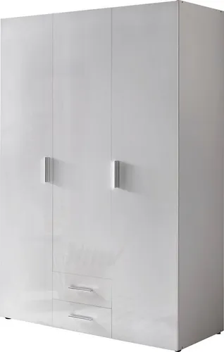 Wimex Kleiderschrank Malta mit Hochglanz-Front - Kleiderschrank mit schickem Hochglanz-Design und cleverer Innenaufteilung. Bietet viel Stauraum für Kleidung und Alltagsgegenstände – ideal für moderne Wohnräume.