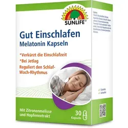 Sunlife Gut Einschlafen Melatonin Kapseln 9,18g