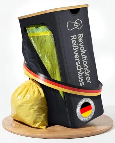 Avelya Gelber Sack Ständer 110L Schwarz