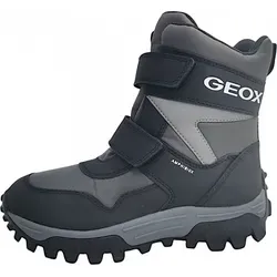 Geox J Himalaya Boy B ABX Snow Boot - Anthracite/Black, 31 EU - Wanderschuhe mit herausnehmbarer Innensohle und verstärkter Schuhspitze. Optimaler Kälteschutz und maximale Wasserundurchlässigkeit für besten Komfort bei jedem Wetter.