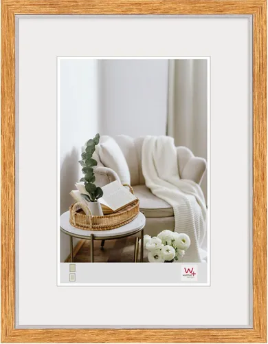 Walther MDF-Holzrahmen Hygge 40x50 cm - Moderner Bilderrahmen aus MDF in Eiche, ideal für stilvolle Dekoration, passt perfekt zu jedem Wohnraum.