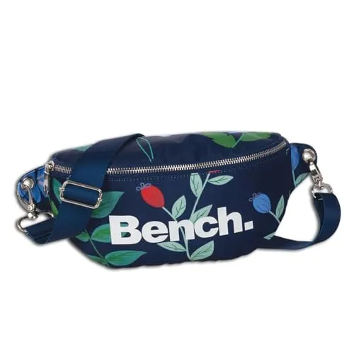 Bench Gürteltasche Bauchtasche Hüfttasche Waistbag Hipsack Umhängetasche 64168, Farbe:Dunkelblau/Bunt