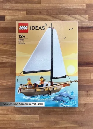 LEGO® Ideas 40487 Segelabenteuer Segelschiff - 330 Teile Spaß für kreative Köpfe - LEGO (R) Komplette Sets & Packs, ideal für Kinder ab 7 Jahren, fördert kreatives Spielen und bietet ein tolles Segelabenteuer mit 330 Teilen.