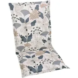 GO-DE Sesselauflage mittel 50 x 108 x 6 cm beige - Gartenstuhlauflagen, komfortable Polsterung für maximalen Sitzkomfort und stilvolles Design im Garten