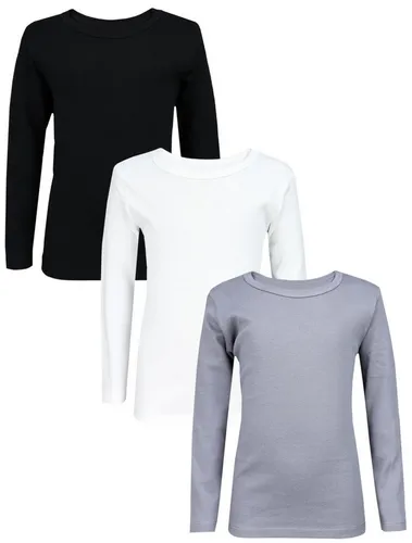 TupTam Unterhemd TupTam Kinder Unisex Unterhemd Langarm 3er Pack