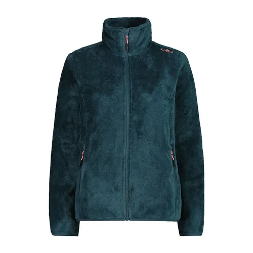 CMP Woman Jacket trek green (F520) 44 - Funktionsjacke für Damen, ideal als Mid Layer oder solo, aus hochwertigem HighLoft-Fleece für optimale Wärme und Komfort.
