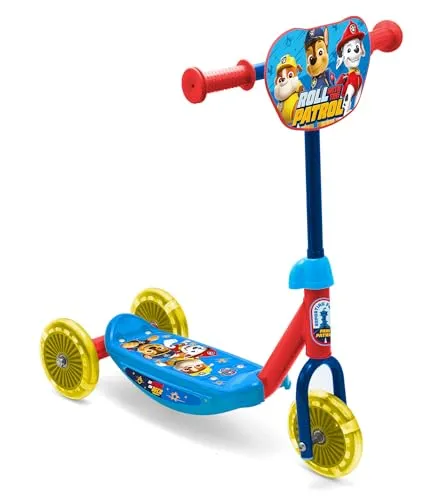 Seven Polska Tretroller Paw Patrol Skye - 3-Rad Kinder Roller in Blau, rutschfeste Trittfläche und höhenverstellbarer Lenker für sicheren Fahrspaß ab 3 Jahren, ideal für kleine Abenteuer im Freien.