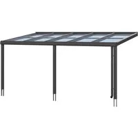 Terrassenüberdachung SKAN HOLZ Monza 541x307 cm anthrazit - Markisen & Terrassenüberdachungen, stilvolle und robuste Überdachung aus Metall für perfekten Wetterschutz auf Ihrer Terrasse.