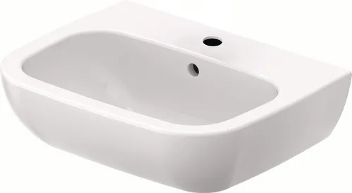 Duravit Waschbecken 55 cm breit Waschtisch Wandmontage Keramik wandhängend Bad weiß