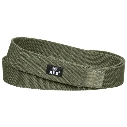 Gürtel, mit Klettverschluss, oliv, Breite 3,2 cm 110,oliv/OD green
