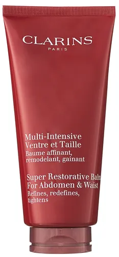 Clarins Multi-Intensive Super Restorative Balm für Bauch und Taille 200ml - Hochwirksame Body Lotion für Damen, die gezielt die Haut von Bauch und Taille strafft und regeneriert. Ideal für eine verbesserte Hautelastizität.