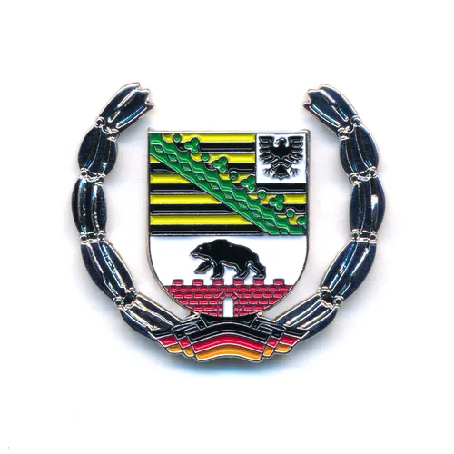 Sachsen-Anhalt Wappen Deutschland Magdeburg Flagge Edel Pin Anstecker 0927