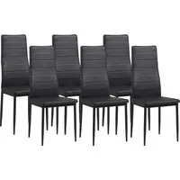 Produktbild Albatros Esszimmerstühle MILANO 6er Set, Schwarz