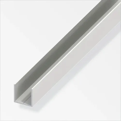 alfer Quadrat-U-Profil 19,5 x 19,5 x 1000 mm weiß Kunststoff Profil U Schiene