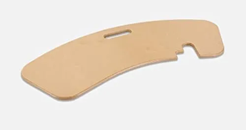 Rollstuhl Rutschbrett CURVY - H, stabile Umsetzhilfe und Transfer bis 140 kg für leichtes Rutschen, mit Ausschnitt für Rad und Greifreifen