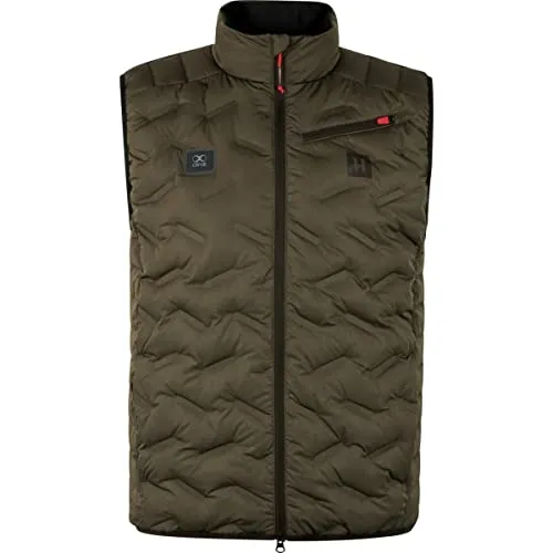 Härkila clim8 Insulated Waistcoat Willow Green, S - Wanderrucksäcke mit intelligenter Heiztechnologie, die sich an Wetter und Aktivitätsniveau anpasst – ideal für Outdoor-Abenteuer!