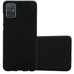 Cadorabo Schutzhülle für Samsung Galaxy A71 4G Hülle in Schwarz Handyhülle TPU Etui Cover Case