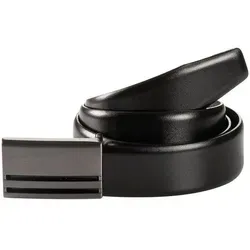 Monti Leather Belt BERLIN Gürtel - Herren-Gürtel mit robuster Koppelschließe, ideal für jeden Anlass und in eleganten Schwarz für einen zeitlosen Look.