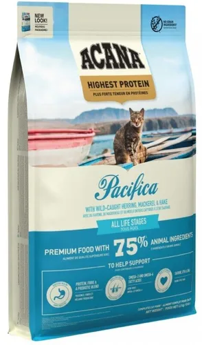 ACANA Pacifica Cat 4,5kg - Hochwertiges Katzenfutter mit Überraschung - Katzenfutter mit hohem Proteingehalt, ideal für aktive Katzen und sorgt für gesunde Ernährung.