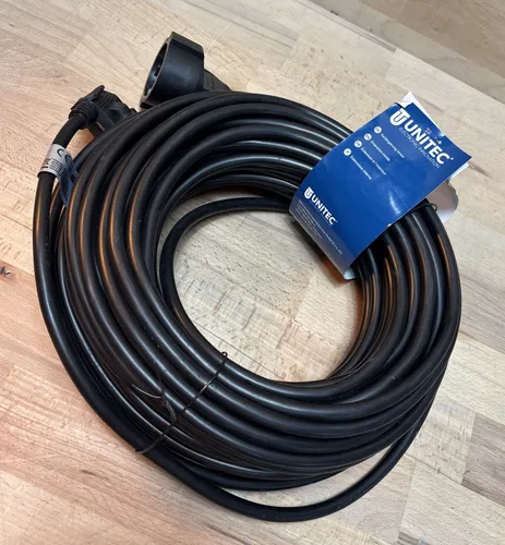 Verlängerungskabel Schwarz von Unitec Elektro