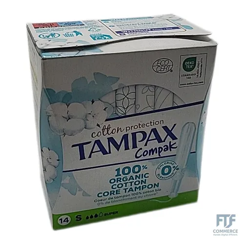TAMPAX COTTON SUPER COMPAK
