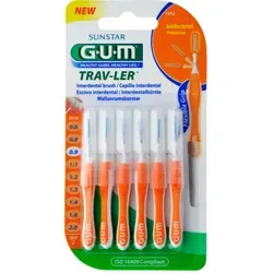 GUM Trav-Ler 0,9mm Kerze orange Intendent.+6Kappen 6 St
