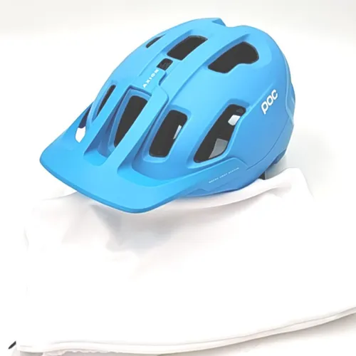 POC Axion Spin Fahrradhelm - Basalt Blue Matt, XS-S (51-54cm) - Fahrradhelme für Mountainbiking, mit SPIN-Schutzsystem und verbesserter Strukturintegrität für maximalen Schutz bei Stürzen.