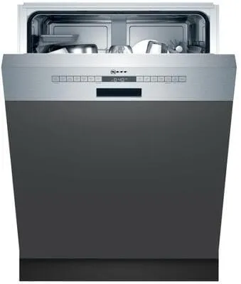 Neff S245HAS29E Geschirrspüler, 60 cm, Edelstahl, XXL - Teilintegrierbarer Geschirrspüler mit Home Connect, 13 Maßgedecken und leisen 44 dB - ideal für moderne Küchen!