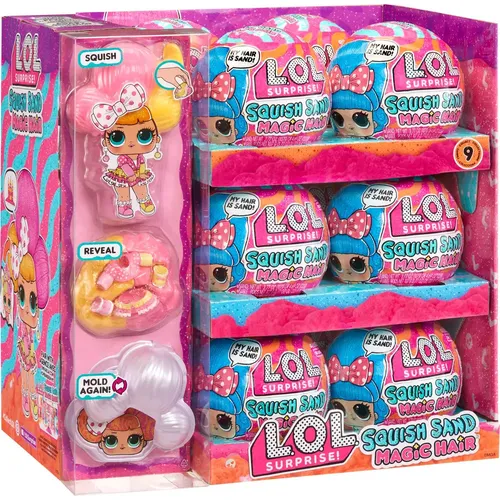 L.O.L. Surprise Squish Sand Magic Hair Tots Asst in PDQ
