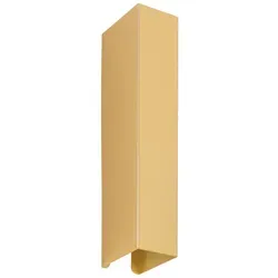 Licht-Erlebnisse Wandaußenleuchte MALMO Gold Aluminium - Moderne Wandlampe aus Aluminium für stilvolle Akzente. Ideal für Wohnzimmer, Schlafzimmer und Flur. Großzügige, indirekte Beleuchtung mit wählbaren LED-Leuchtmitteln für individuelle Lichtatmosphäre.