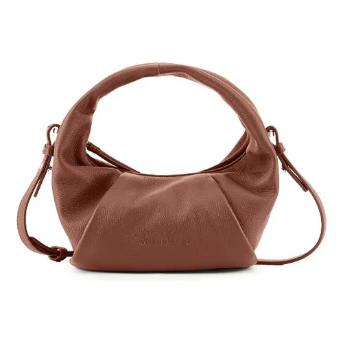 LES VISIONNAIRES Greta Schultertasche aus Leder – 23 cm, braun - Elegante Schultertasche aus hochwertigem Leder, ideal für den täglichen Gebrauch. Stilvolles Design mit praktischen Fächern für eine optimale Organisation.