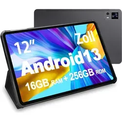 VASOUN Tablet 12 Zoll Android 13 mit 4G LTE - 12-Zoll-Tablet mit 2K FHD-Display, 256GB Speicher und 8000mAh Akku. Ideal für Unterhaltung und vielseitige Nutzung, mit Dual-Kamera für lebendige Fotos und Videos.