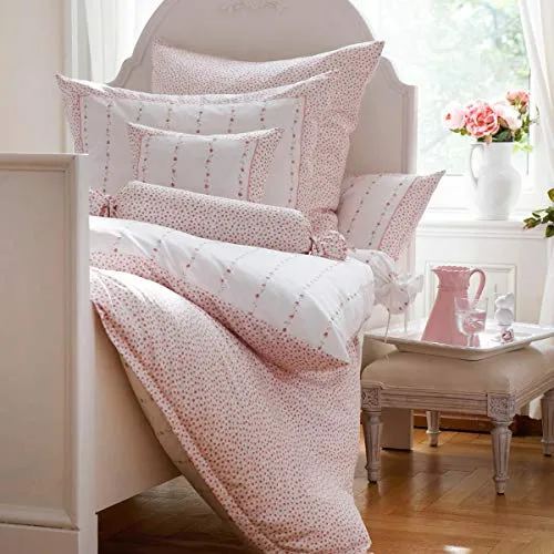 Janine Design Mako-Satin Bettwäsche Romantico 46015-01 1 Bettbezug 155 x 220 cm + 1 Kissenbezug 80 x 80 cm