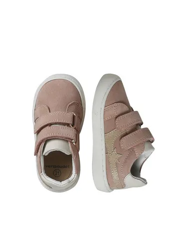 vertbaudet Baby Sneakers aus Leder mit Klettverschluss Babystiefel