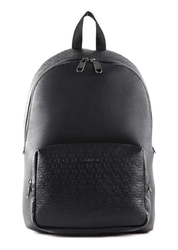 Calvin Klein CK Must Mono Block Campus Backpack - Tagesrucksäcke mit edler Prägung, ideal für den Alltag und kombiniert Funktionalität mit klassischer Eleganz! Maße: 27,5 x 42 x 16,5 cm.