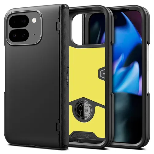 Spigen Slim Armor Pro für Google Pixel 9 Pro Fold - Schwarz - Handys Cover Cases, bietet duale Schutzschicht mit präzisen Ausschnitten und ist kabellos aufladbar für optimalen Komfort.