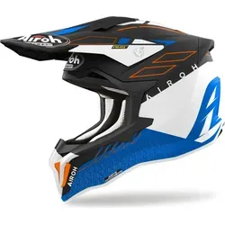 Airoh Strycker Skin blau, L - Motorradhelm für Cross-Fans mit HPC Schale, AMS²-Sicherheitssystem und herausnehmbarem, waschbarem Innenfutter – für optimalen Komfort und Schutz auf jedem Terrain.