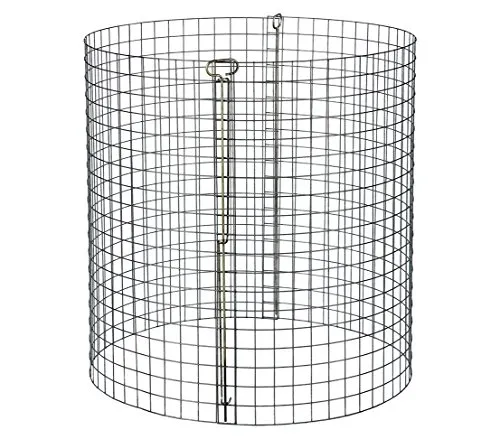 Dehner Kompostersilo, Ø 95 cm, Höhe 95 cm, Stahl verzinkt - Komposter aus verzinktem Stahl, ideal für die einfache Herstellung von hochwertiger Erde. Stabil und erweiterbar, perfekt für Gartenliebhaber.