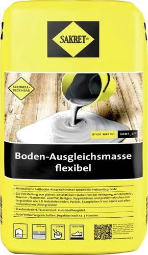 Produktbild Sakret Boden-Ausgleichsmasse flexibel 10 kg Sack grau