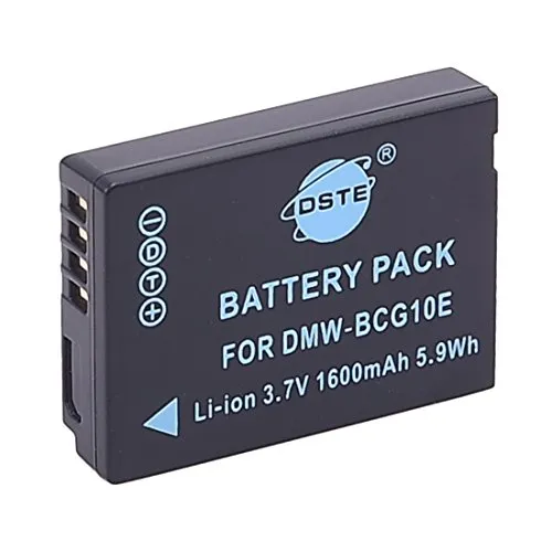 DSTE Ersatz Batterie Akku Kompatibel für Panasonic DMW-BCG10E DMW-BCG10PP Lumix DMC-ZS1 DMC-ZS3 DMC-ZS5 DMC-ZS6 DMC-ZS7 DMC-ZS8 DMC-ZS9 DMC-ZS10