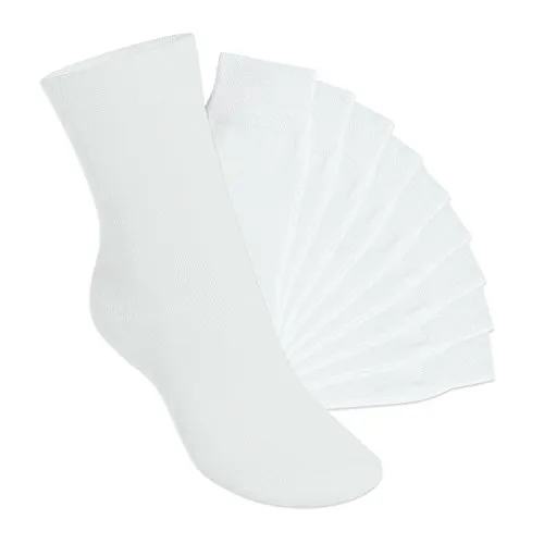 Footstar EVERYDAY! 10 Paar Kinder Socken - Weiß 23-26